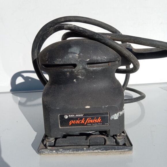 Vintage Black & Decker Quick Finish Power Sanding Block 7441 Corded Electric - Picture 1 of 8